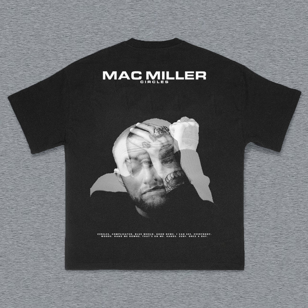 Mac Miller Circles Print Short Sleeve T-Shirt