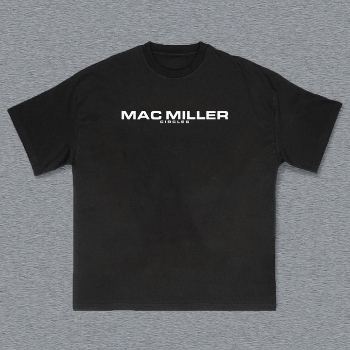 Mac Miller Circles Print Short Sleeve T-Shirt