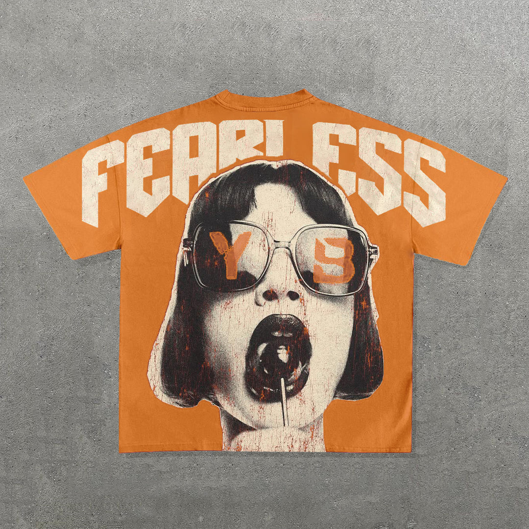 Fearless Girls Print Short Sleeve T-Shirt