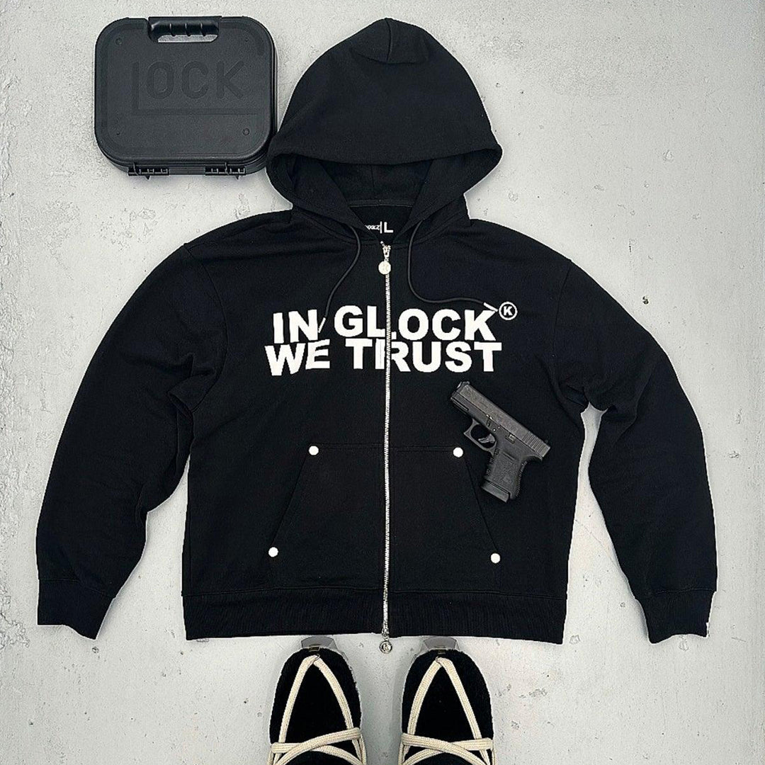 In Glock We Trust Zip Hoodie