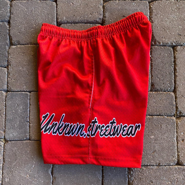 Personalized Basketball Letters Print Mesh Shorts
