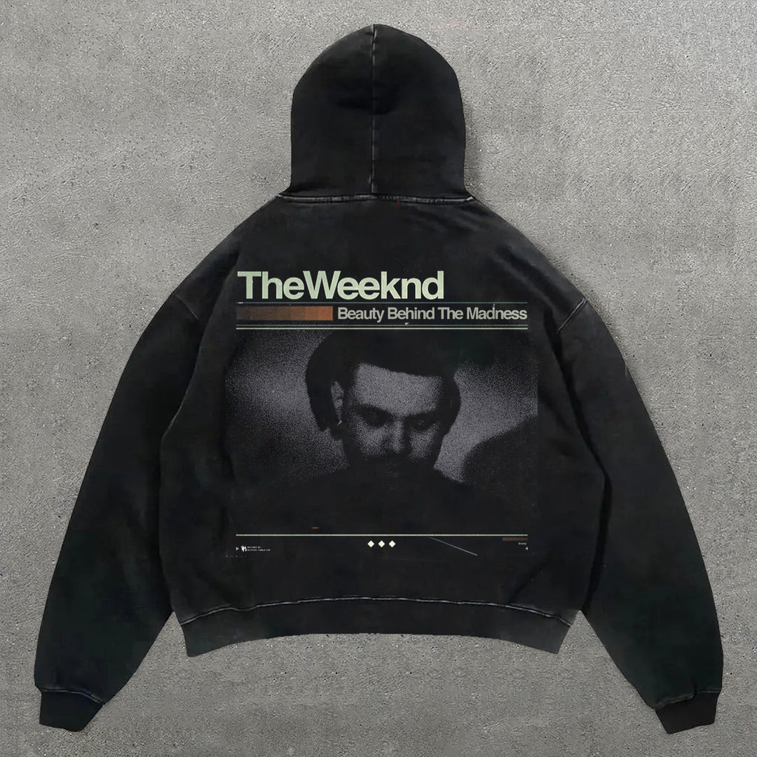SingerThe Weeknd Print Long Sleeve Hoodies