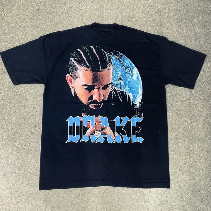 Personalized Drake Rapper Print Short Sleeve T-Shirt