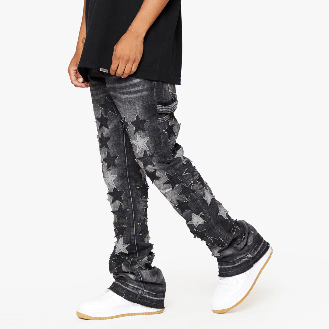 Five-pointed star casual street jeans