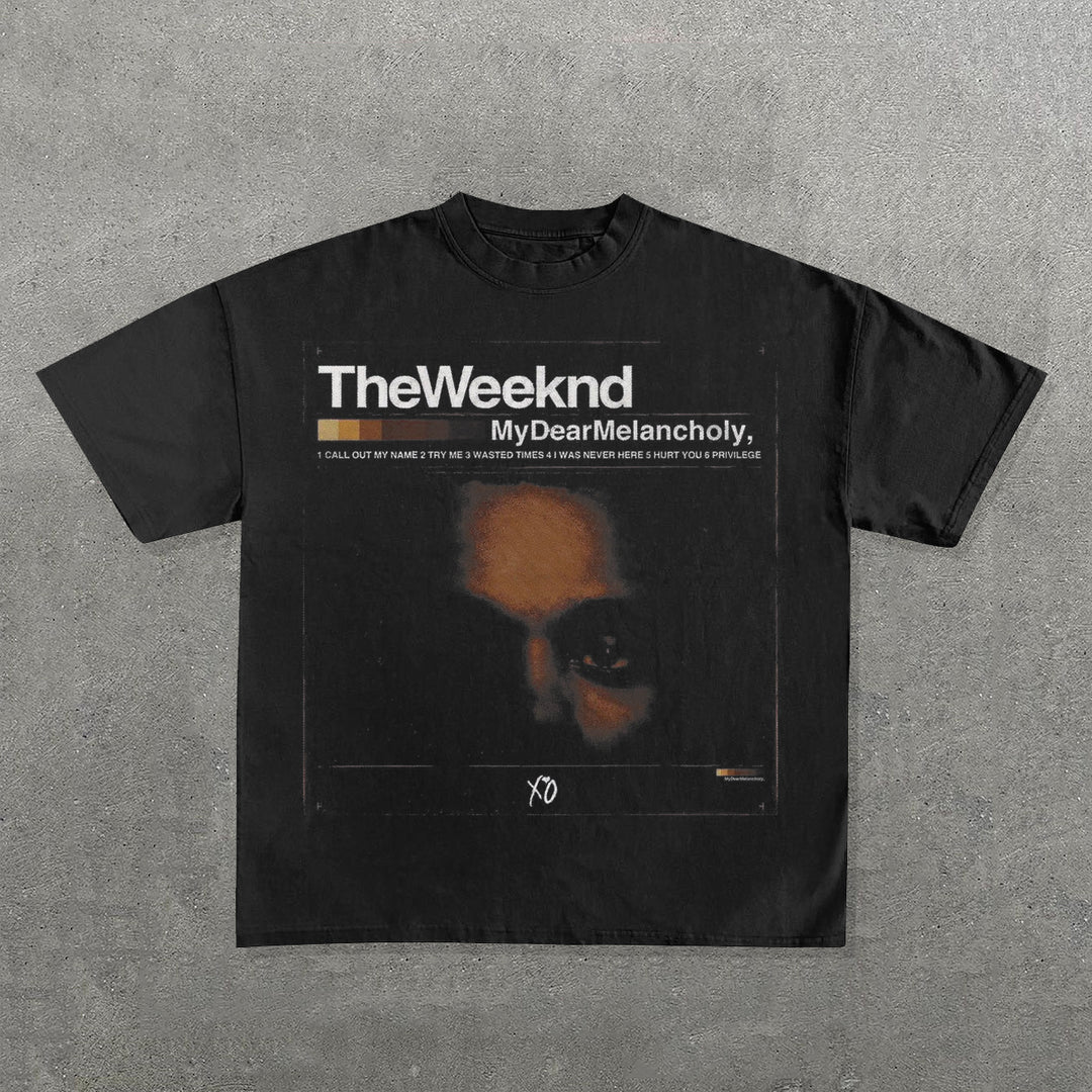 The Weeknd Print Short Sleeve T-Shirt