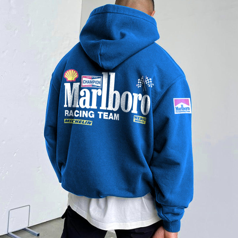 Retro hip-hop fashion brand printed casual hoodie
