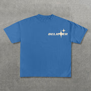 Believer Print Short Sleeve T-Shirt