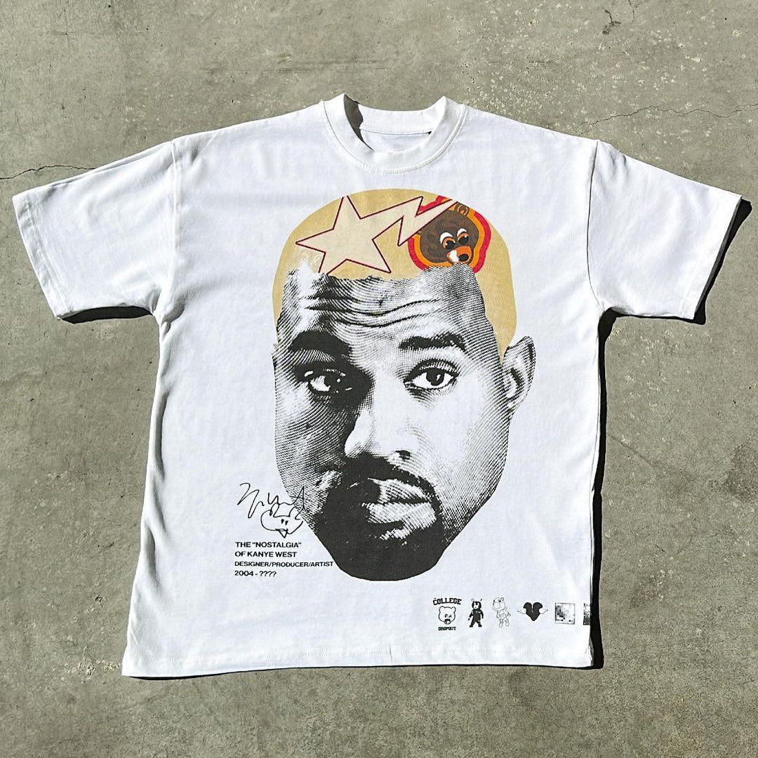 Kanye Print Short Sleeve T-Shirt