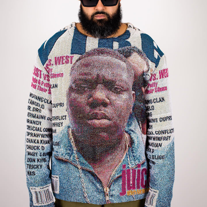 Casual street rap music festival tapestry crew neck sweatshirt