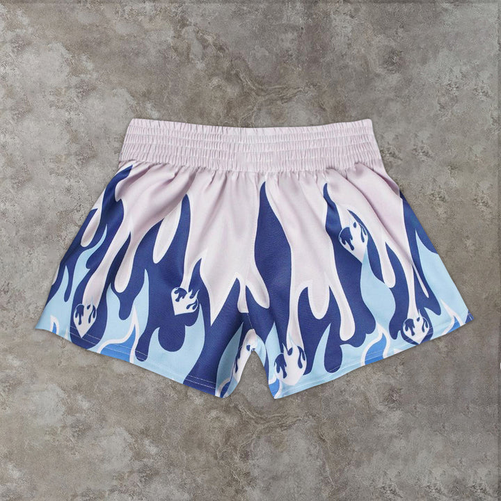 Flame Fashion Vintage Print Casual Boxer Shorts