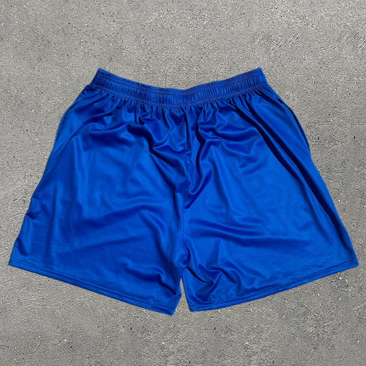 Casual Los Angeles Print Mesh Shorts