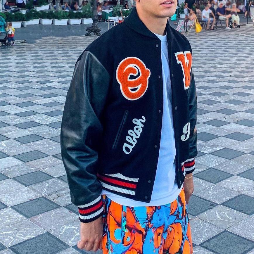 Fashion hip-hop street trend retro baseball uniform jacket jacket