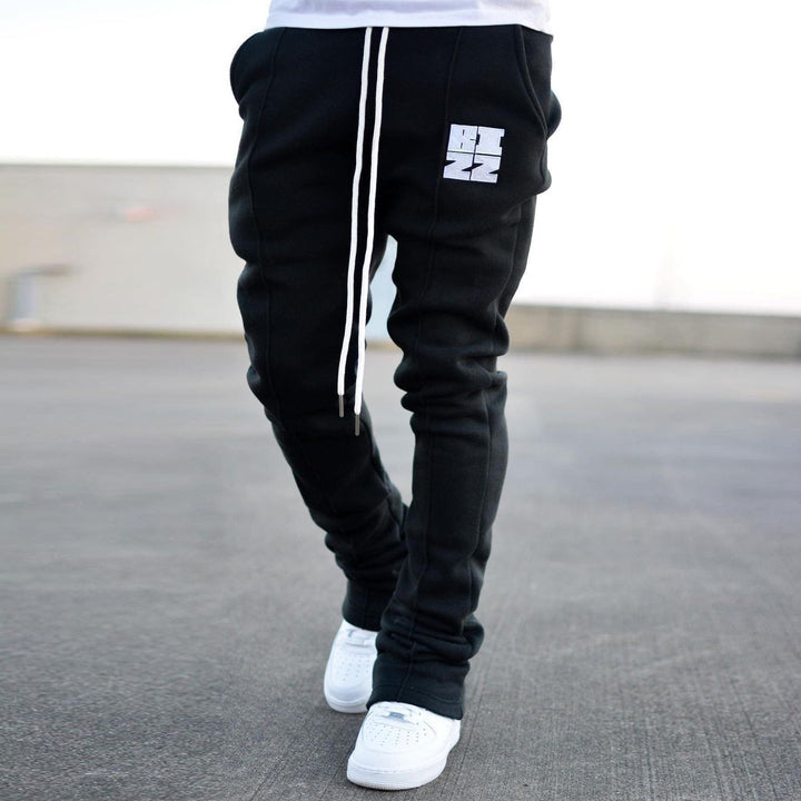 Casual and comfortable street straight pile pile trousers and sweatpants