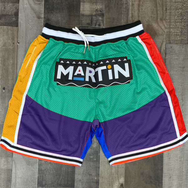 Fashion college style printed sports shorts men